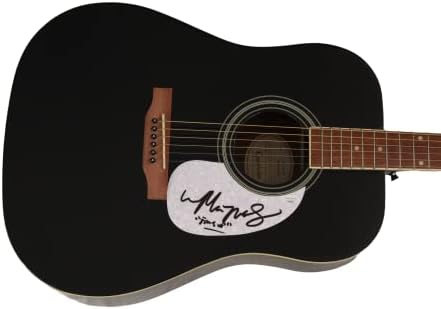 מק מקאנלי חתם על חתימה בגודל מלא גיבסון אפיפון גיטרה אקוסטית עם ג 'יימס ספנס אימות ג' יי. אס. איי. איי - חבר אגדי
