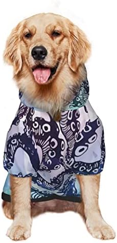 קפוצ'ון גדול של כלב קפוצ'ון סוודר בגדי חיות מחמד עם חיות מחמד עם מעיל תלבושת חתולים רכה קטן