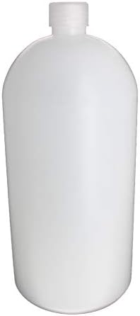 Bettomshin 2000ml PE בקבוקי פלסטיק עם כובעים, בקבוק מגיב דק במעבדה עם מיכל אחסון מדגם מדגם/מוצק מיכל לבן שקוף
