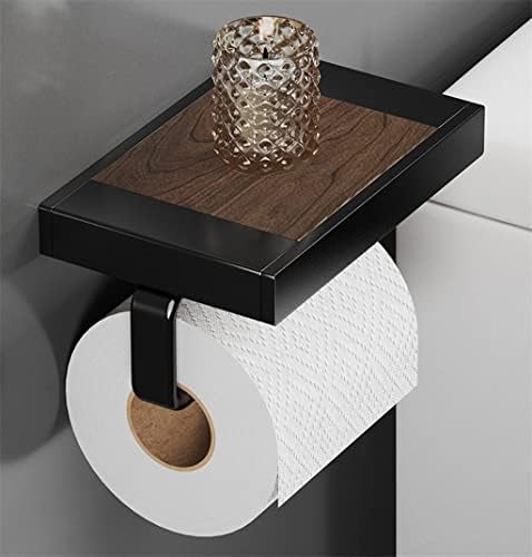 מחזיק נייר טואלט ZLDXDP עם שטח מדף אלומיניום נייר מגבת קולב קולב למטבח אמבטיה WC WC