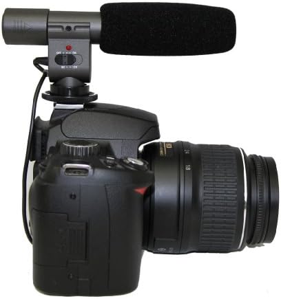Polaroid Pro Video Condenser Microphon Microphone עבור Sony HDR-XR160, PJ10, MC50U, CX700V, CX560V,