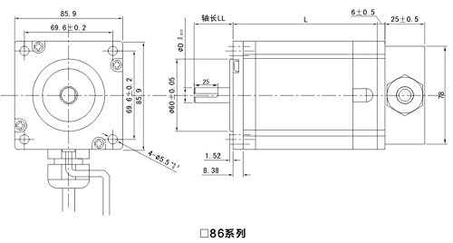 GOWE דו-שלבי היברידי מערכת צעד לולאה סגורה 86 ממ NEMA34 12NM 6A CNC מנוע חיתוך מנוע וכונן ערכת 86J18156EC-1000+2HSS86H