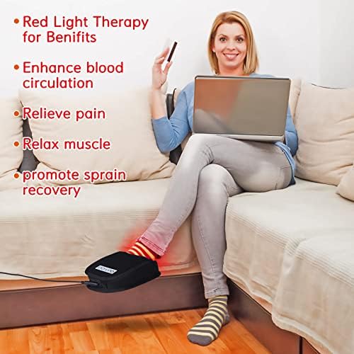 מכשיר לטיפול באור אדום של Haiyue עם 880 ננומטר אינפרא אדום טיפול דופק דופק לרגלי רגליים אצבעות הרגליים, נורות