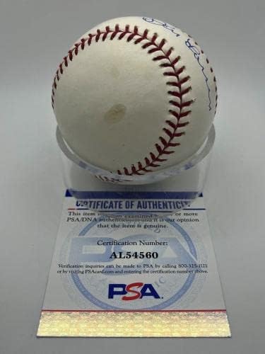 דון לארסן ניו יורק יאנקיס חתום על חתימה חתימה רשמית MLB בייסבול PSA DNA *60 - כדורי חתימה