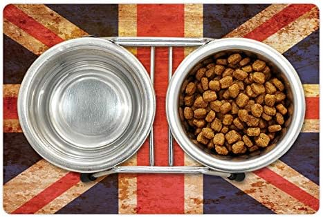 אמבסון אנגליה מחצלת לחיות מחמד עבור מזון ומים, גראנג 'יוניון ג' ק עיצוב לאומי בריטניה מדינה דגל