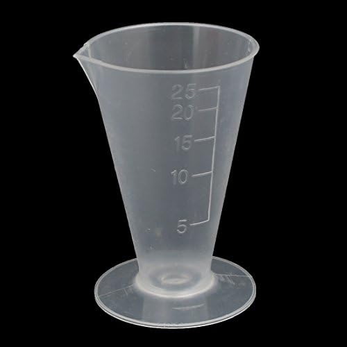 AEXIT 25 מל מד וולומטרי בוגר כוס מעבדה במדידת גביע משולש