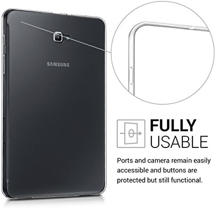 מארז Kwmobile תואם ל- Samsung Galaxy Tab A.10 T580N/T585N Case - כיסוי מגן אחורי TPU רך לטבליות