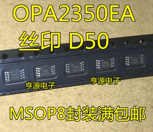 10 יחידות OPA2350EA D50 OPA2350 MSOP8