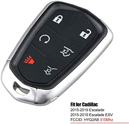 כניסה ללא מפתח שלט רחוק חכם רכב מפתח פוב מתאים 2015-2019 קדילאק אסקלייד/אסקלייד החלפת עבור מזהה: 1