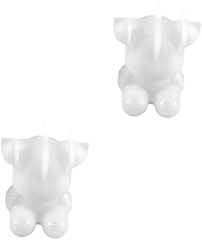 Vicasky 2 PCS 3D דוב דוב שרף בעלי חיים עובש סיליקון דוב אפוקסי יציקה עובש סבון סבון מכין תבניות מחזיק טלפון