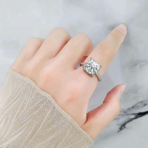 לבת שלי טבעת להתפלל מעל זה קריסטל טבעות מתכוונן כיכר זירקון טבעת גברת אופנה חתונה טבעת עבור