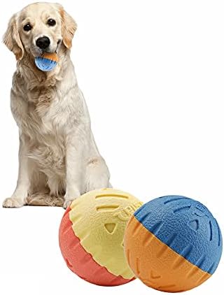 צעצועי כדור כלבים של Petsla לכלבים של עד 35 קג צעצוע של כדור כלבים 2.5 אינץ