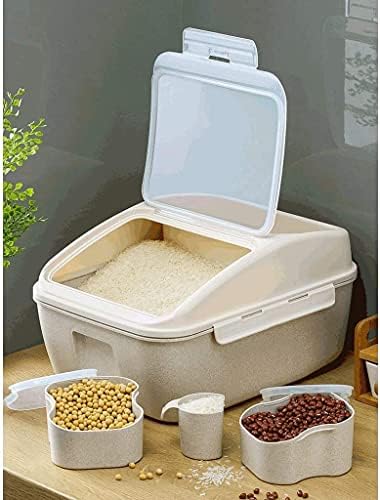 קקיאנג דגנים אחסון מכולות אורז תיבת אחסון מיכל 20 קילוגרם אורז בור ביתי אורז אחסון תיבת אחסון תיבת