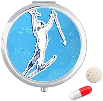 חורף ספורט סנובורד בצבעי מים איור גלולת מקרה כיס רפואת אחסון תיבת מיכל מתקן