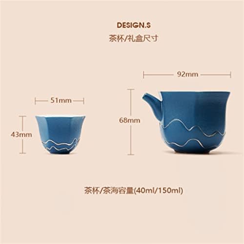 DHDM Travel Kung Fu Tea Set Home Brewing Brewing Taepot Ceramic Tea Cupic