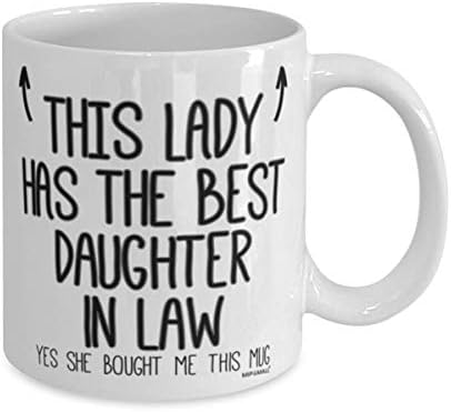 ספל של אמא בחוק - לחמותה-לגברת הזאת יש את הבת הכי טובה בחוק-ספלי קפה-וו. מ. 7476