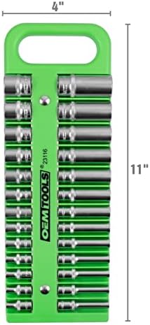 OEMTools 23116 1/4 אינץ 'כונן מארגן שקעים מגנטיים ניידים, מארגן שקעים, מגש שקע מגנטי