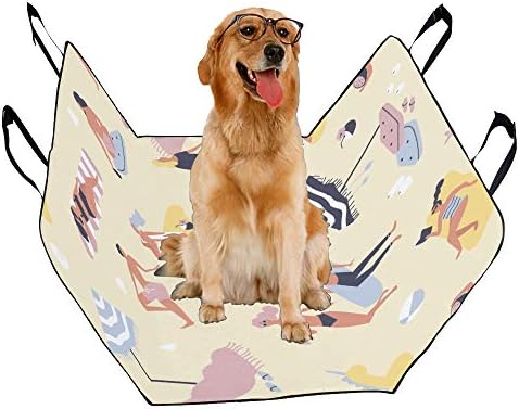 מותאם אישית מזדמן יד-צבוע עיצוב סגנון הדפסת רכב מושב מכסה לכלבים עמיד למים החלקה עמיד