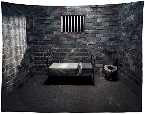 Loccor 15x10ft כלא כלא תפאורת ליל כלא תא כלא תמונות רקע רקע מסיבת אשפה לבנה מעדיפה רצח מסתורין מסיבת יום