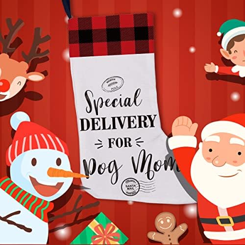 משלוח מיוחד של Golsoo לכלב אמא יוטה חג המולד כלב ליידי חג המולד מתנות לגרב מתנות לקישוט אח ביתי