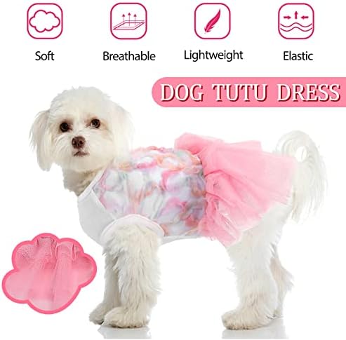 בוטו כלב שמלת נסיכה אלגנטית תחרה חיית מחמד שמלות טוטו