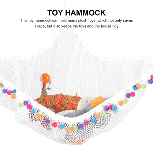 1 סט קיר פינת נטו ג ' מבו צעצוע ערסל חיות פרווה אחסון ערסל נטו ארגונית עם כדורים צבעוניים לילדים חדר