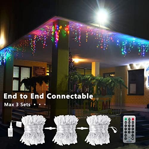BRIZLED 200 LED 9 פונקציות לבן חם ורב צבע משתנים אורות חג מולד + 360 LED 11 פונקציה מגניבה לבנה ומולטי צבע משתנים