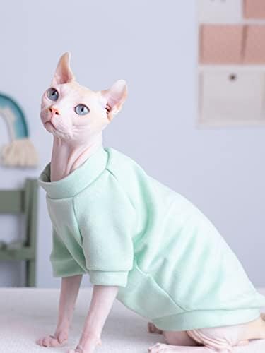 חסר שיער חתול סוודרים לחתולים רק סגול זמש חם חולצה סתיו החורף מוצק צבע לנשימה ספינקס חולצות לחתולים