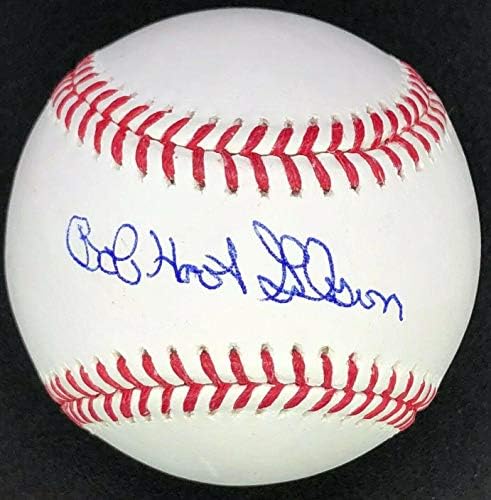 בוב Hoot גיבסון חתום על כינוי בייסבול בקט באס - NBA חתימה חתימה שונות של פריטים שונים