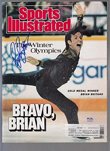 בריאן בוטנו חתם על 1988 ספורטס אילוסטרייטד 2/29 עם חתימה של אולימפיאדת ספורט