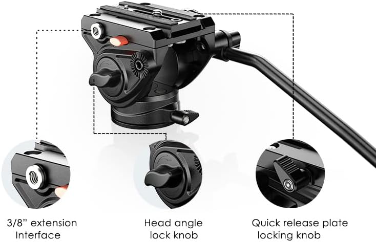 אלומיניום קוואד צינור מקצועי 72 חצובה עבור Canon PowerShot SX530 HS