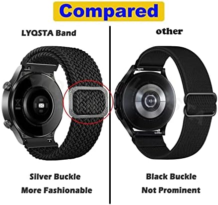 רצועות קלועות של Lyvi עבור Ticwatch Pro 3 GPS 20 22 ממ להקות שעון חכמות עבור Ticwatch Pro 2020/GTX/E2/S2