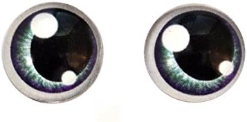 סגול וטרוף בובת אנימה זכוכית עיניים אנושיות חמודות קוואי תינוקות אמנות בובות מיסים פסלים או תכשיטים מייצרים תכשיטים