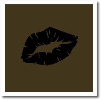 3רוז יפה שחור שפתון נשיקה מבודד גותי רומנטיקה-ברזל על העברות חום