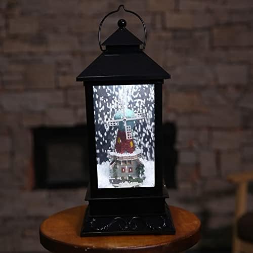 DSFEOIGY חג המולד המוזיקלי פנס שלג נוריות פיות אורות פיות מנורה קישוטים לחג המולד 2021 תאורה עם