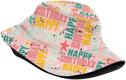 יום הולדת שמח כובעי דלי מודפס