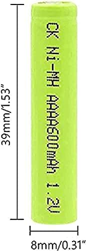 ליתיום באטה נטענת נטענת Ni MH AAAA סוללות 1 2V NI MH סוללה 600mAh עבור AM6 LR61 LED FLA MINI PANI