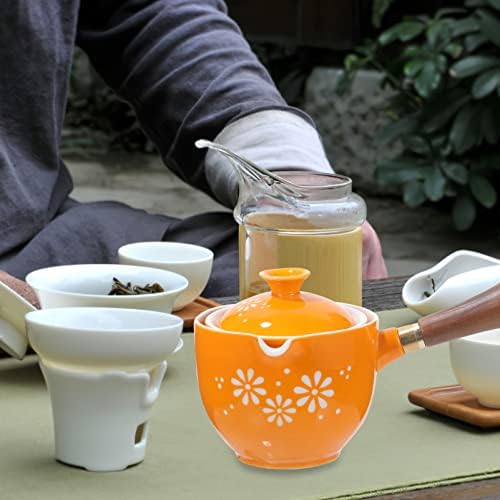 CABILOCK CERAMIC KUNGFU TEAPOT 360 סיבוב תה קומקום יצרנית תה סינית עם פילטר תה רופף קומקום תה תה תה לתפוז תה פרחים