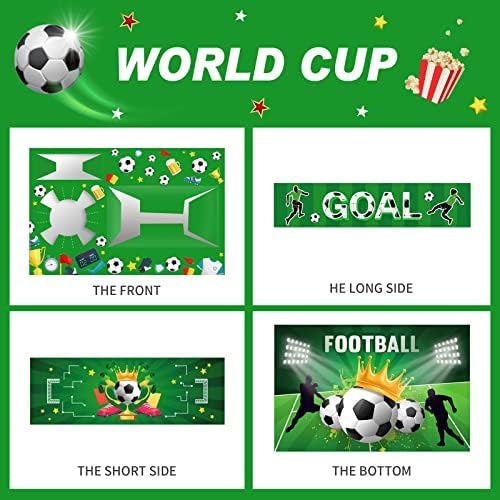 Xinyidl 12 PCS כדורגל חטיף מגשי נייר חד פעמי קופסאות חטיפים סרטים