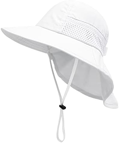 ילדים כובע שמש כובע שמש כובע לילדים כובע שמש כובע שמש לבנים בנות כובע חוף עד 50+ בנים כובע שמש דש דש ילדים משחק
