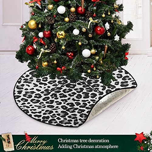עיצוב דפוס נמר של שיגואה מחצלת מעמד עץ חג המולד 28.3 אינץ