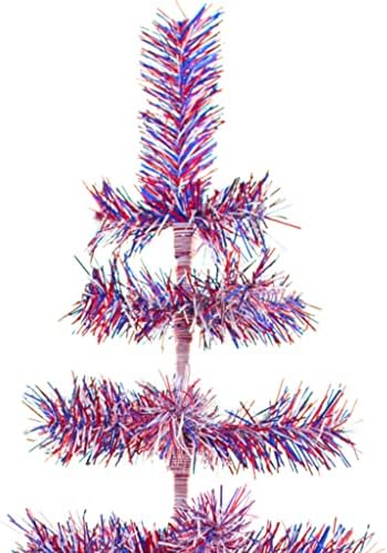 36 4 ביולי חג המולד, עץ חג המולד אדום לבן זיקוקין זיקוקין זיקוקין זיקוקין זיקוקין זיקוקין בגובה 3ft,