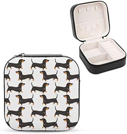 תיבות תכשיטים של כלבים של כלבים עור תכשיטים PU עור נייד אחסון אחסון מחזיק מיני מארז לנשים מתנה