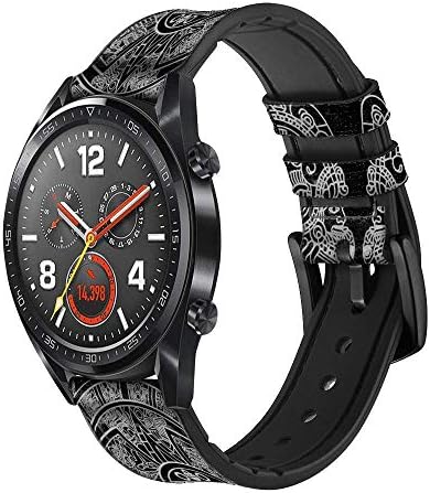 CA0204 דפוס מאיה עור רצועת שעונים חכמה לרצועת שעון חכם Smartwatch גודל שעון חכם גודל