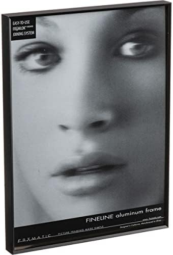 קו פינל פרמטי, מסגרת אלומיניום עם פנים דקות לתצלום 13x19 - שחור