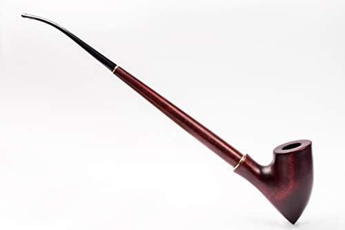 ד ר ווטסון-13.4 צינור עישון טבק מעץ ארוך במיוחד, בסגנון ההוביט לוטר של טולקין