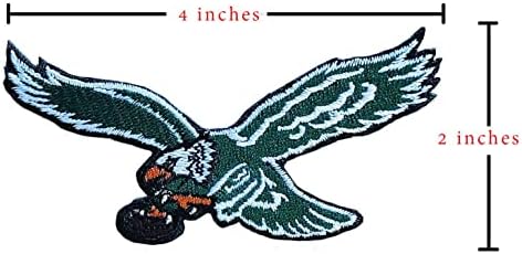 אוהדי רוגבי של קנין איגל פילדלפיה נשרים לוגו לוגו רקמה אמריקאית פוטבול פוטבול חביב קבוצה ברזל על תפירה