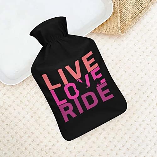 חי, אהבה, רכב על סוס בקבוק מים חמים עם כיסוי רך שקית מים חמים לרגליים ידניות כתף צוואר חמה יותר
