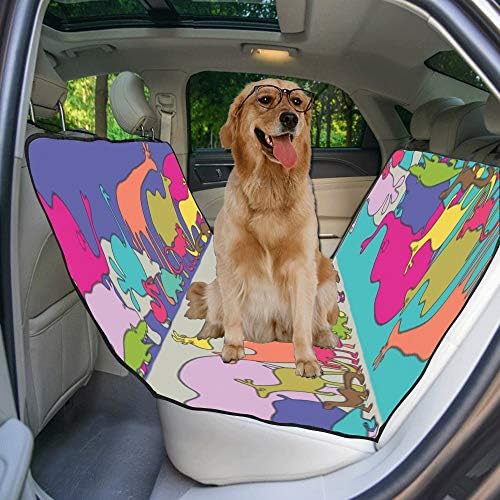 מותאם אישית בעלי החיים גרפיטי אמנות יד נמשך חמוד הדפסת רכב מושב מכסה לכלבים עמיד למים החלקה עמיד רך לחיות