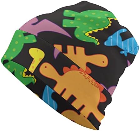 דינוזאורים דפוס יוניסקס כפת כובע חם גולגולת כובע בסוודרים כובע לשינה מזדמן אחת גודל